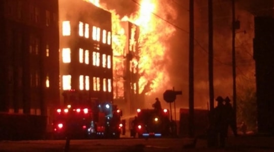 Landlord sued for apartment building on fire